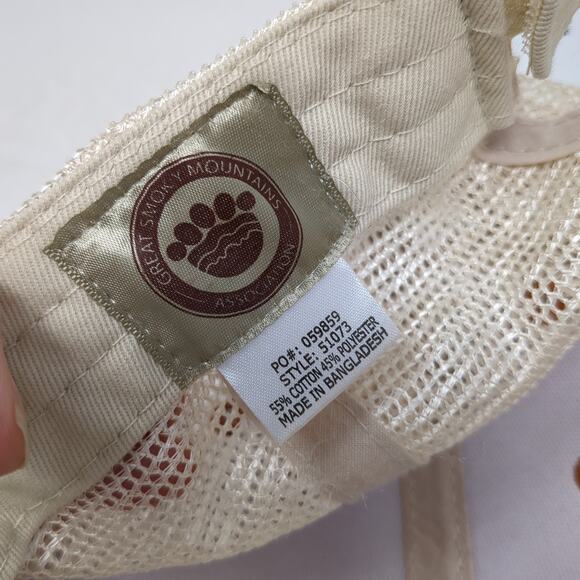 Great Smoky Mountains Est 1934 National Park Trucker Hat Orange OS Mesh Back - Picture 9 of 9